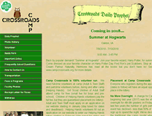 Tablet Screenshot of campcrossroads.org